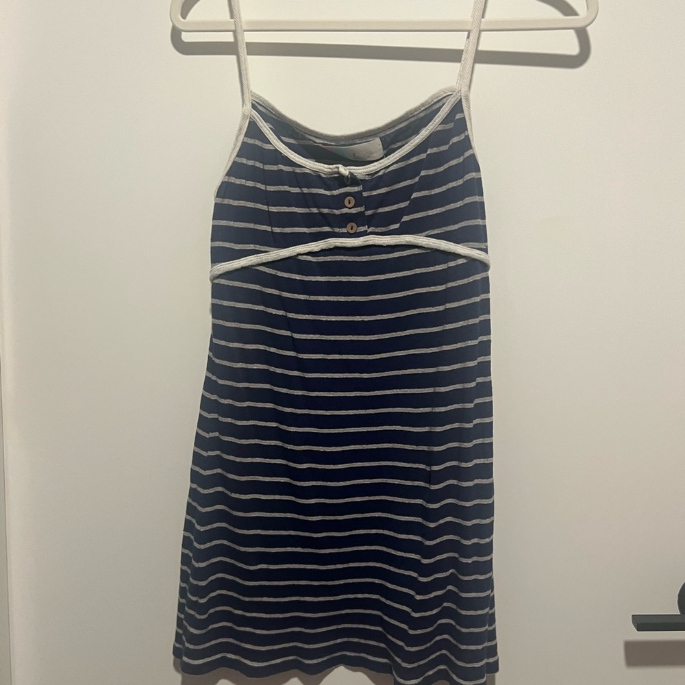 Free People Navy and White Striped Dress